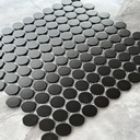 Gạch Mosaic bi tròn đen mờ CB09