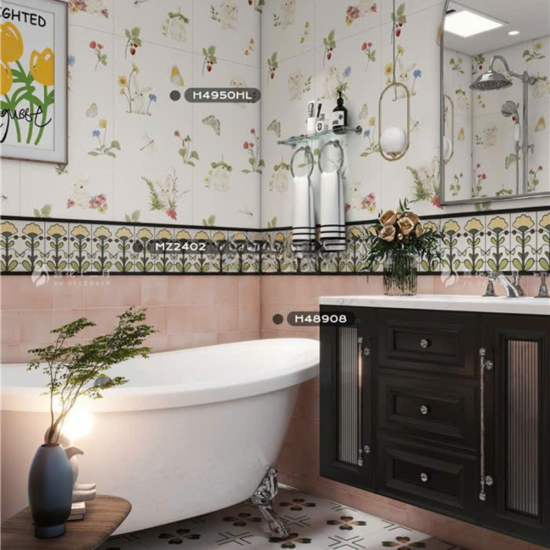 Gạch ốp tường giả thẻ 400x800cm men matt NF48Z01F