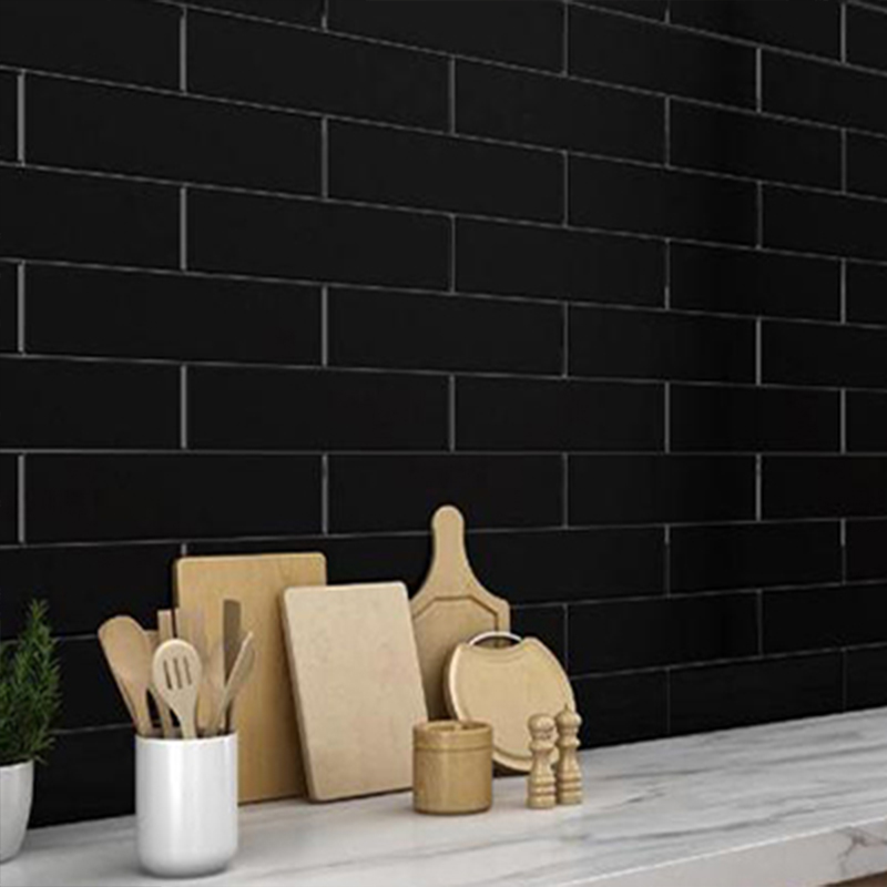 Gạch thẻ đen bóng phẳng 75x300 loại ưu mã STA75307