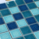 Gạch mosaic gốm rạn mix viên 48x48mm mã MHG 968