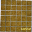 Gạch Mosaic gốm men rạn 2 lớp 48x48mm màu vàng MHG 937