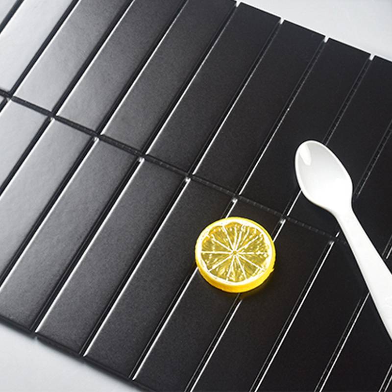 Gạch thẻ mosaic đen 3208M vỉ 30x30