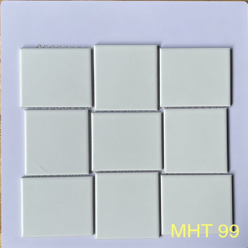 Gạch Mosaic Gốm Sứ Trắng MHT 99