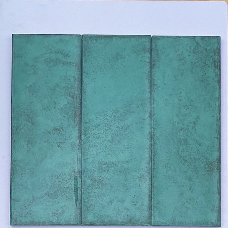 Gạch thẻ ốp tường xanh 100x300mm LS1306