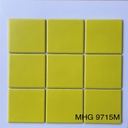 Gạch Mosaic gốm 97x97mm vàng mờ MHG 9715M 