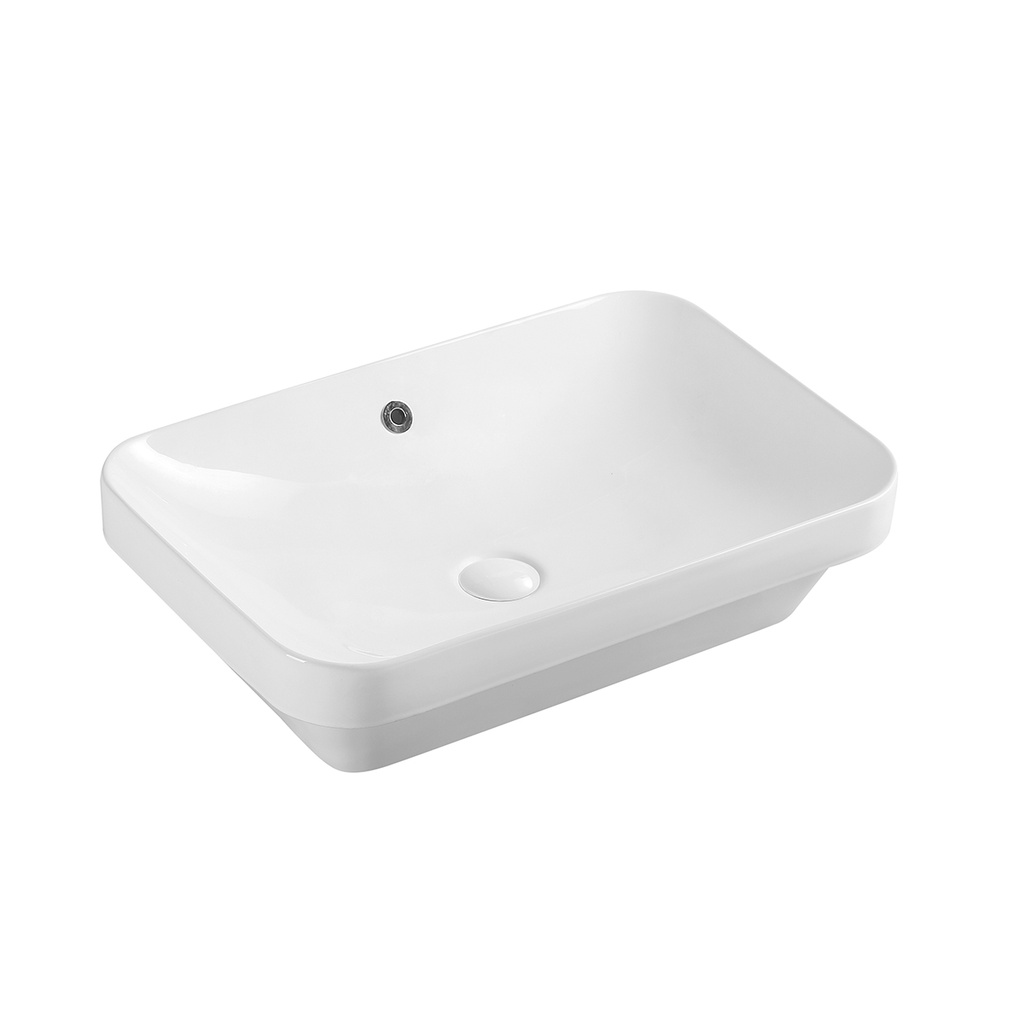 CHẬU LAVABO DƯƠNG VÀNH DK-L2120-W