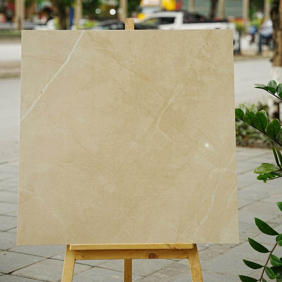 Gạch Ấn Độ KT 800x800mm Armani Beige