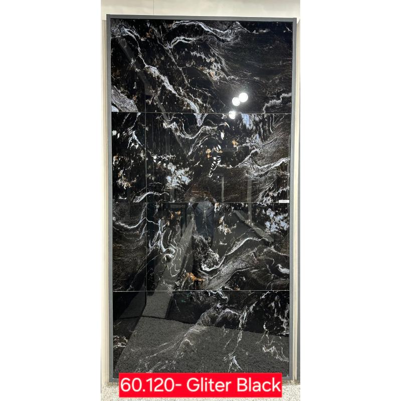 Gạch Ấn Độ KT 600x1200mm Gliter Black