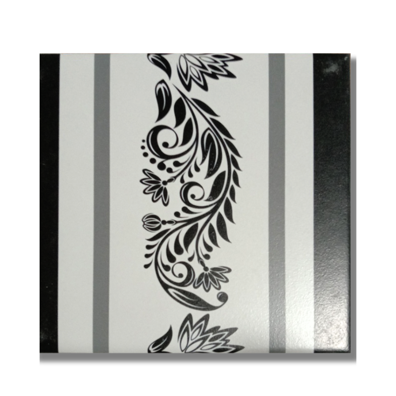 Gạch bông Trung Quốc, men mờ xương porcelain, KT 200x200mm, viền 20122 (1 hộp/25 viên/1m2)