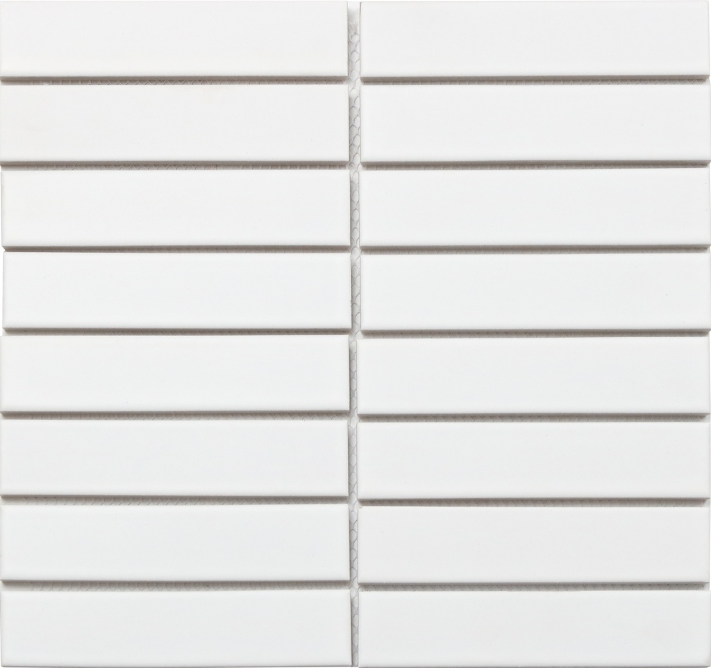 Gạch mosaic trắng mờ vỉ lưới kt 32x145mm 301(3201M)