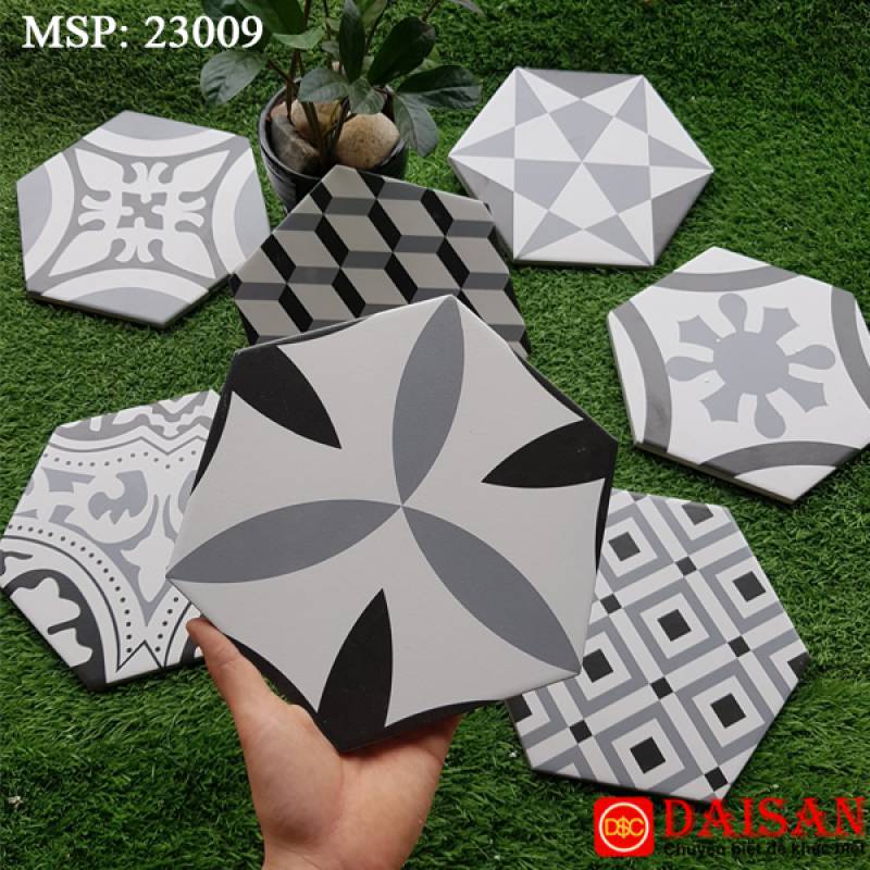 Gạch Bông lục giác 230x200x115mm mã 23009