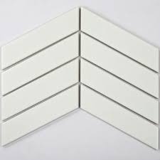 Gạch Mosaic Xương Cá Trắng Bóng 52*180mm SZ006