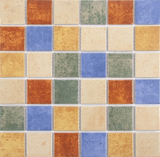 [M059] Mosaic Gốm 48x48mm Men Matt Mix Màu M059