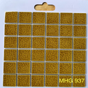 Gạch Mosaic gốm men rạn 2 lớp 48x48mm màu vàng MHG 937
