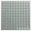 Gạch mosaic kính thủy tinh trắng HP 2569 Chíp 25x25 vỉ 30x30