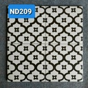 Gạch bông trắng hoa đen ND 209 KT 20x20