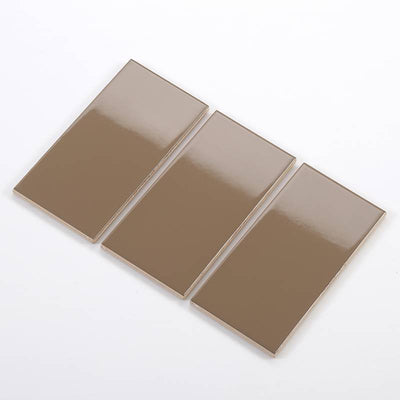 Gạch thẻ nâu mờ phẳng KT 75x150mm TA0306M