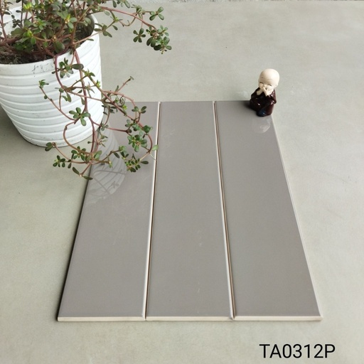 [TA0312P] Gạch thẻ cao cấp nâu bóng phẳng KT 75x300mm TA0312P