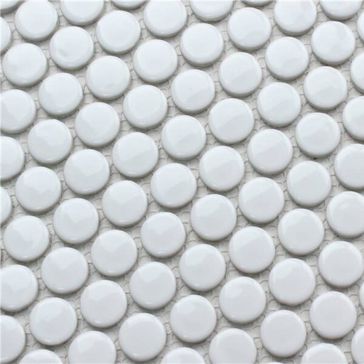 [28EB-01] Gạch mosaic trang trí bi tròn trắng 28EB-01
