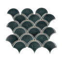 Gạch Mosaic vảy cá men rạn đen MHF56