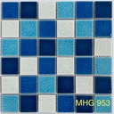 Gạch mosaic gốm rạn mix viên 48x48mm mã MHG 328
