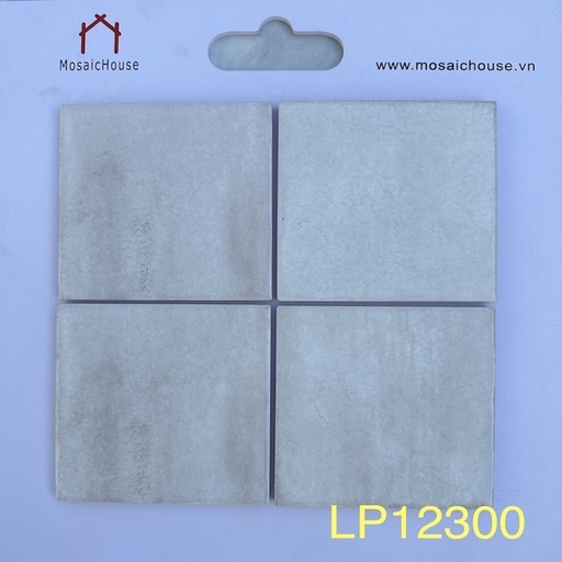[LP12300] Gạch thẻ gợn sóng trắng 123x123mm LP12300