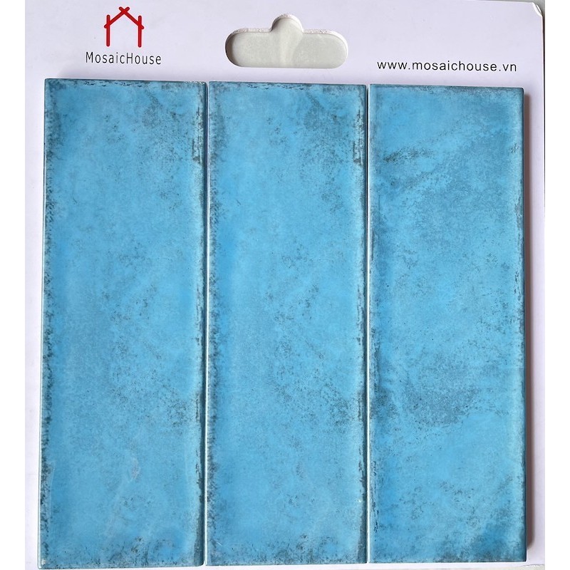Gạch thẻ ốp tường xanh 100x300mm LS1308