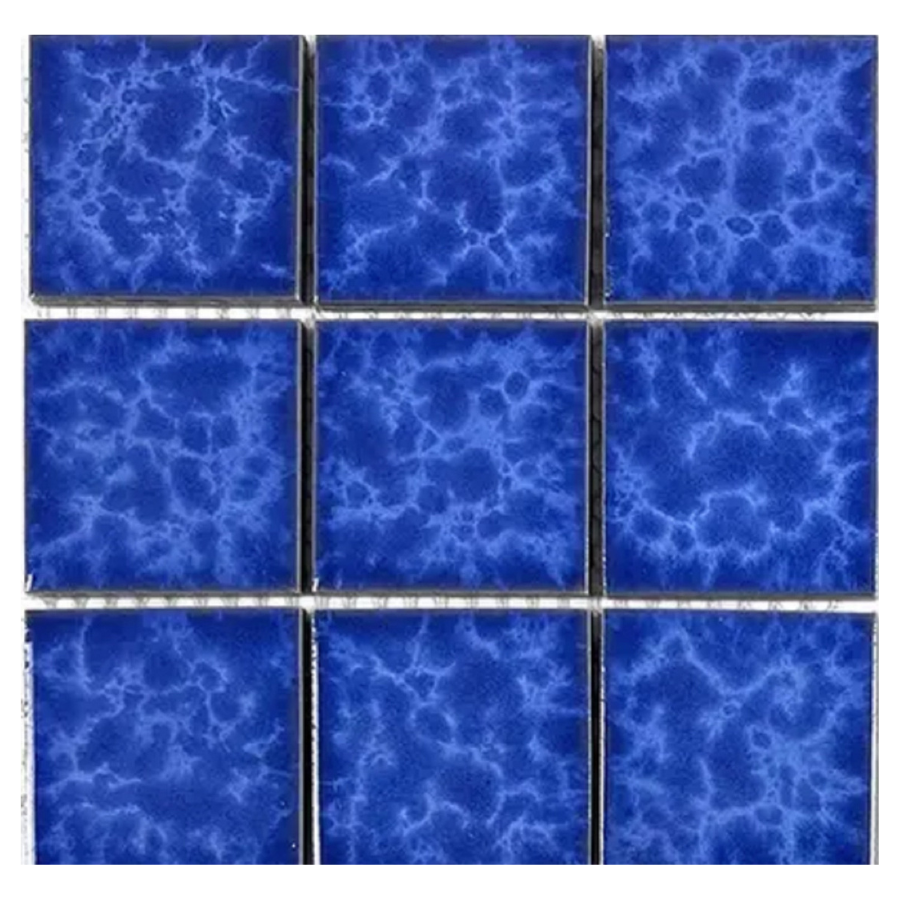 Gạch Mosaic 100x100mm men rạn màu xanh OV101088