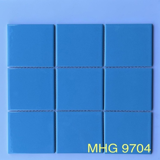 [MHG 9704] Gạch Mosaic gốm 97x97mm xanh dương mờ MHG 9704