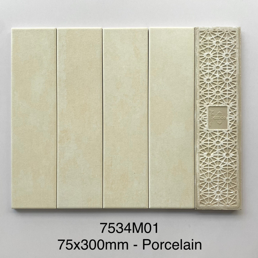 Gạch thẻ porcelain 75x300mm mã MD7534M01