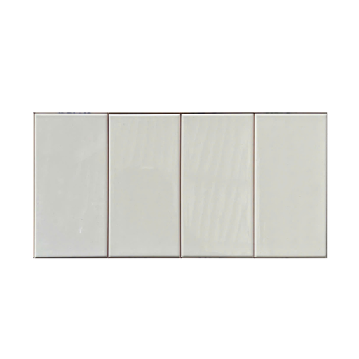 [UTO36G] Gạch thẻ trang trí xám nhạt bóng phẳng 75x150mm UTO36G