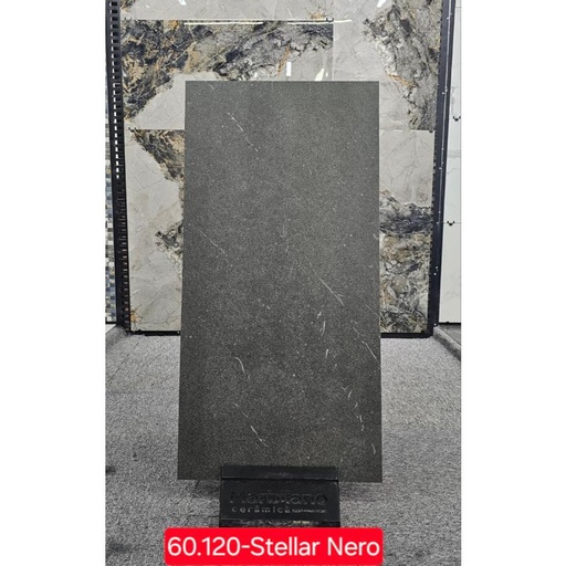 [Stellar Nero] Gạch Ấn Độ KT 600x1200mm Stellar Nero