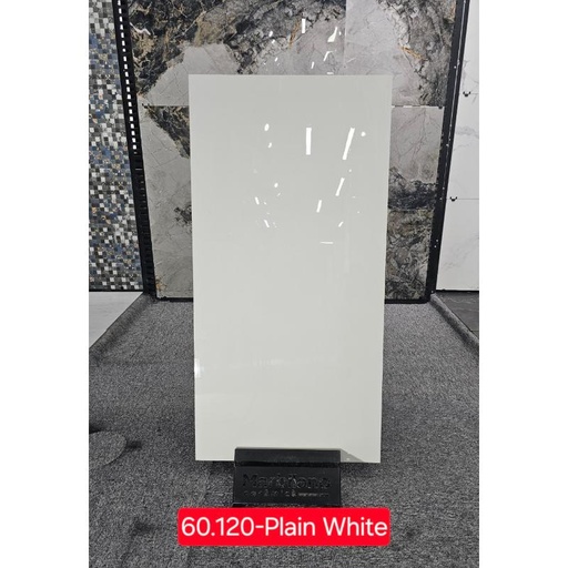 [Plain White] Gạch Ấn Độ KT 600x1200mm Plain White