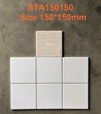 Gạch thẻ Việt Nam, Trắng bóng phẳng, KT 150x150 mm, 0198-1, Loại 1 (1 hộp/ 40 viên/ 1m2)
