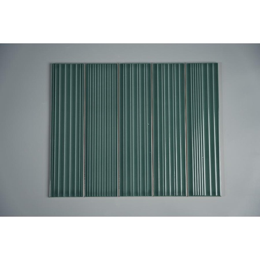 [0312-0] Gạch thẻ Việt Nam, Xanh lá bóng hoạ tiết, KT 75x300 mm, 0312-0, Loại 1 (1 hộp/ 50 viên/ 1.125m2)