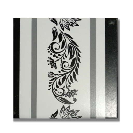 [20122] Gạch bông Trung Quốc, men mờ xương porcelain, KT 200x200mm, viền 20122 (1 hộp/25 viên/1m2)