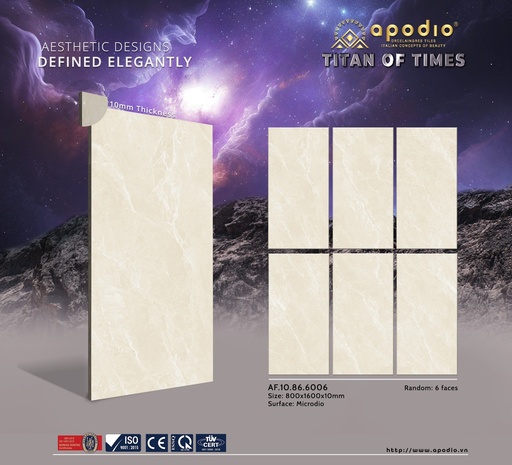 [AF.10.86.6006] Gạch ốp lát Apodio 80x160 AF.10.86.6006 (Bayona)