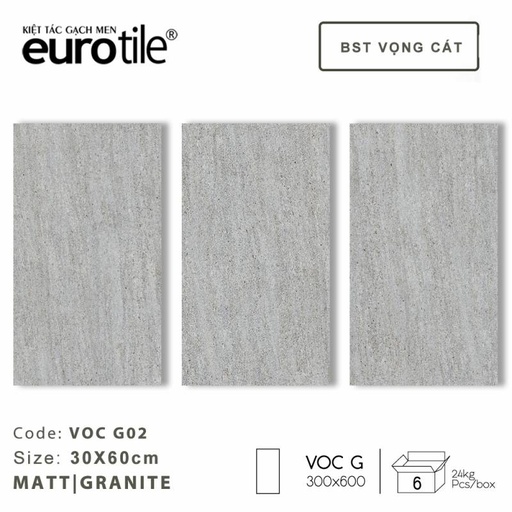 [DAISANB2B_G_85643569] Gạch ốp lát vân xi măng Eurotile BST Vọng Cát 300*600mm VOC G02