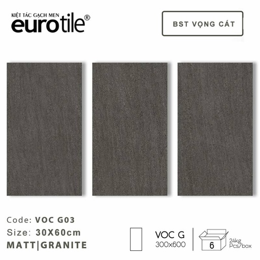 [DAISANB2B_G_12263116] Gạch ốp lát vân xi măng Eurotile BST Vọng Cát 300*600mm VOC G03