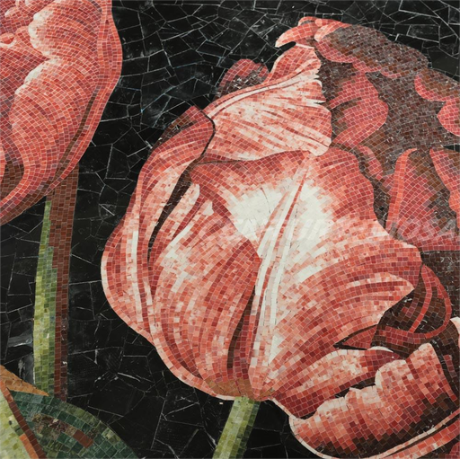 [106706496031] Tranh khảm đá tự nhiên thủ công Centurymosaic hoa văn hoa