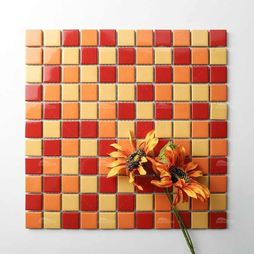 [106134084828] Ốp tường phòng tắm hiện đại 25x25mm