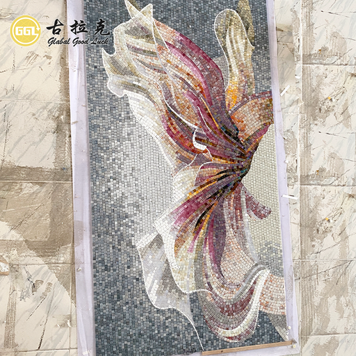 [107037854132] Tranh khảm treo tường thủ công bằng gạch kính 4mm