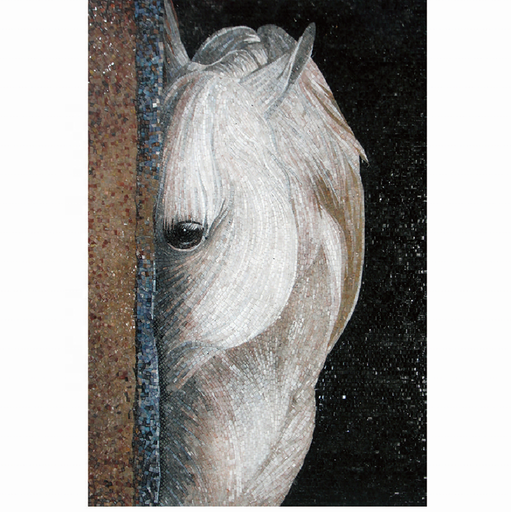 [104689939552] Tranh khảm nghệ thuật ngựa cắt tay cho tường nhà bếp, phòng khách, phòng tắm, phòng ăn