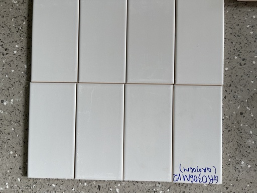 [GR0306MV2] Gạch thẻ Việt Nam  KT 75x150mm xám lạnh mờ phẳng loại 1 mã GR0306MV2