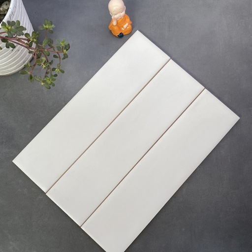 [BO0312MM] Gạch thẻ Việt Nam KT 75x300mm, Xám nhạt bóng phẳng, mã BO0312MM (loại 1)