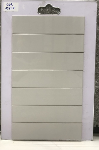 [CGR0312P] Gạch thẻ Việt Nam KT 75x300mm xám bóng phẳng loại 1 mã CGR0312P