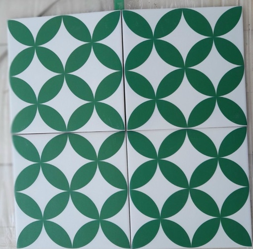 [LZ22] Gạch bông Trung Quốc, men mờ xương porcelain, KT 200x200mm, LZ22 (1 hộp/25 viên/1m2)