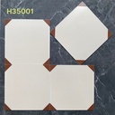 Gạch bông Trung Quốc, men mờ xương porcelain, KT 300x300, H35001(H32100) (1 hộp/14 viên/1,26m2)