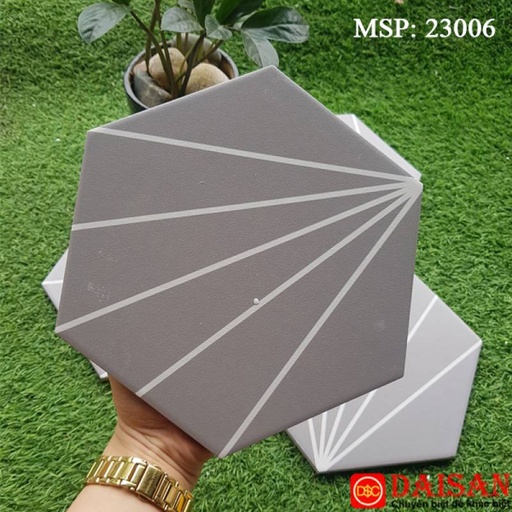 [FL23006] Gạch Bông Trung Quốc, men mờ xương porcelain, KT 200x230, FL23006 (1 hộp/29 viên/1m2)