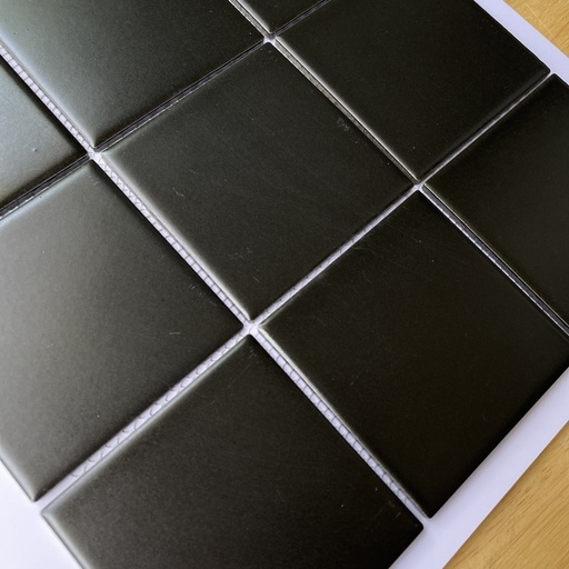 [909B] Gạch Mosaic gốm đen bóng 97x97mm 909B